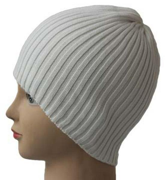 

Korean Style Wool Knit Beanie - Winter Fashion Hat for Cold Weather Elastic 55-59CM белый