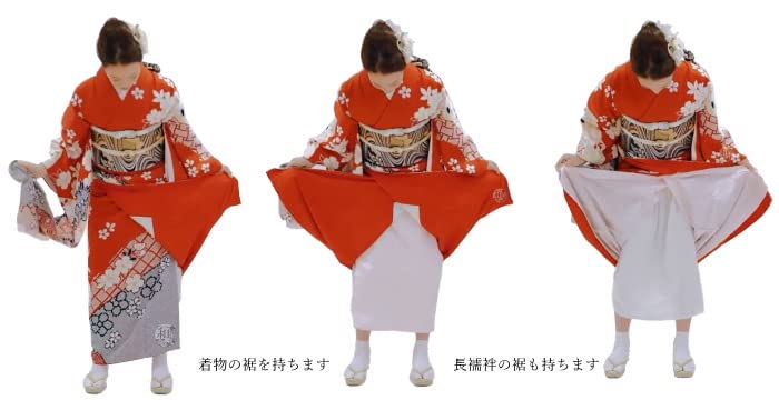 Kimono Undershirt and Kimono Slip for Easy Toilet Use S to [Wamonoya] Women's (Size (up 149cm))
