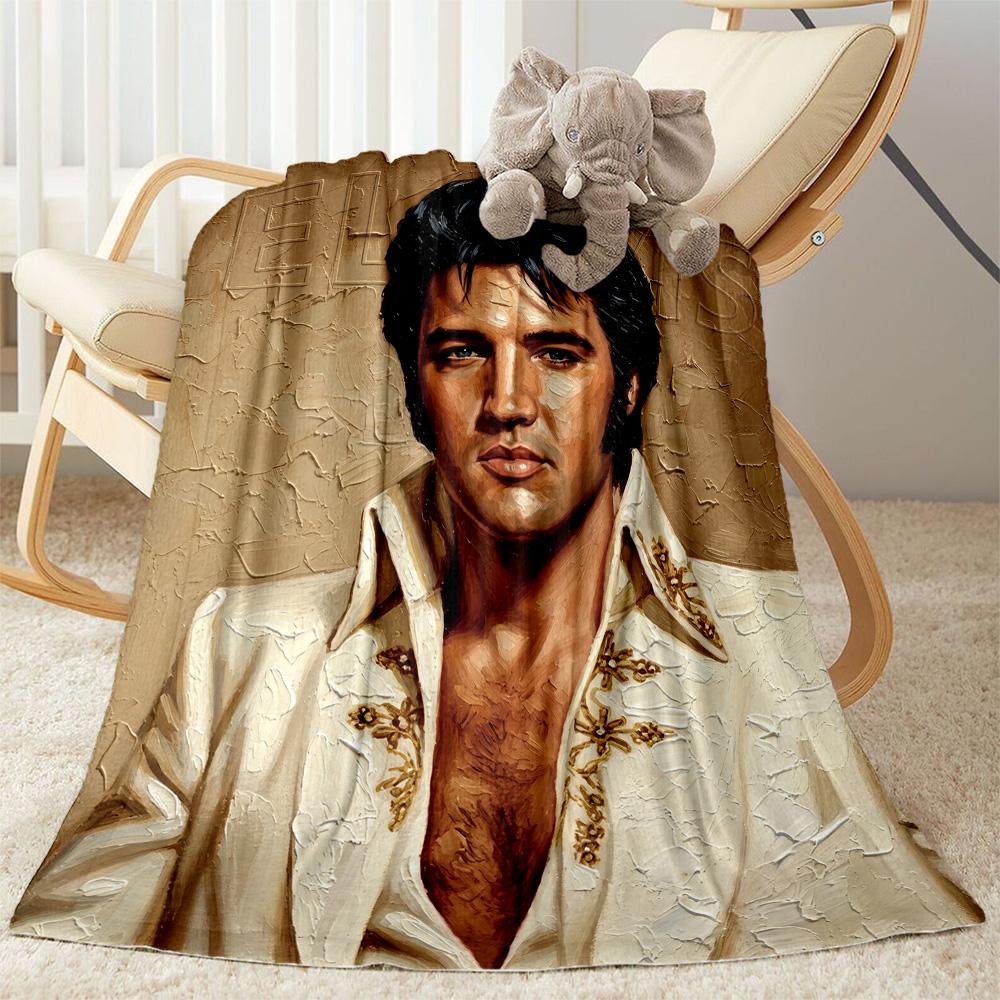 Rock Roll Legend Blanket Soft Warm Cozy Perfect for Livingroom Office Couch All-Season Use Modern Style Ideal Gift for Friends Family Couples Picnic