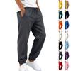 Men's Color Sweatpants with Elastic Waist, Loose Fit Tapered Jogger Pants for Athletic and Casual Wear