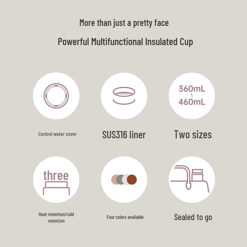 MOMOCONCEPT Capella 316 Stainless Steel Portable Insulated Mug