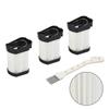 3Pcs Fabric Filter For Shark WV401 WV401PK WV401BL WV401BLWKT WANDVAC POWER PET XFFWV40 Cordless Hand Vacuum Cleaner Filter Part