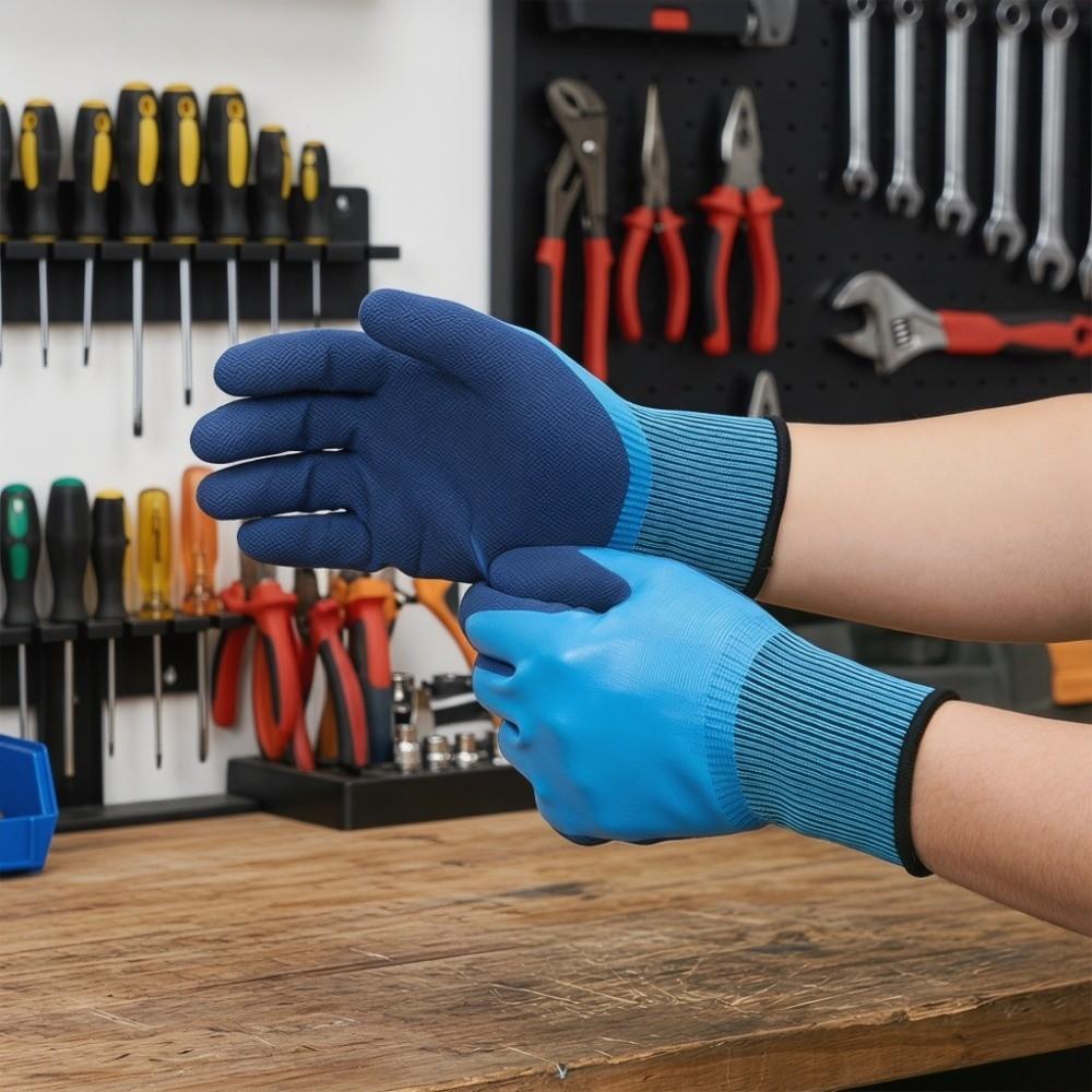 2 Paires de Gants de Jardinage en Latex Antidérapants Gants de Protection de Jardin Utilisation Pêche et Manipulation