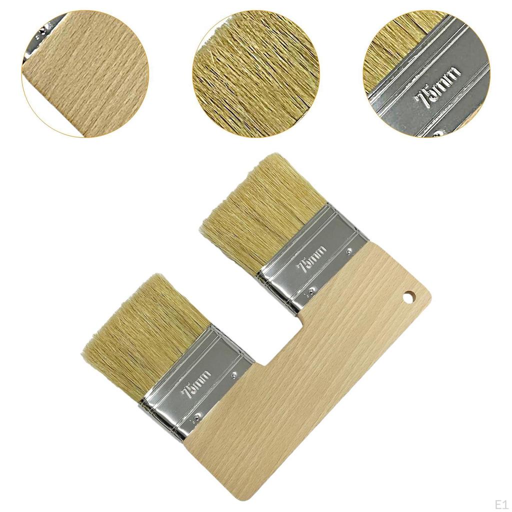 Double Paint Brush, Stain Professional Flat Texture Heads Painting Brush