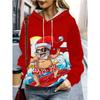 Ladies Autumn/Winter 3D Printed Hooded Christmas Dress Up Hoodies & Sweatshirts (women’s)