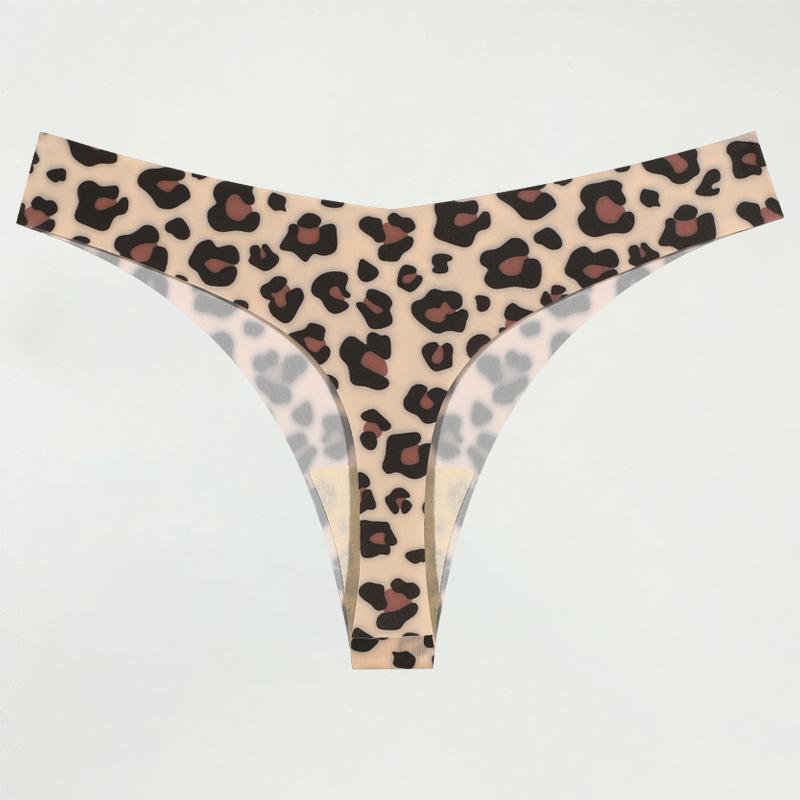 Ultra-thin Seamless Underwear Women's Panties Sexy Graphic Print Thongs Female Low-Waist Stretch G Strings Comfort Lingerie New