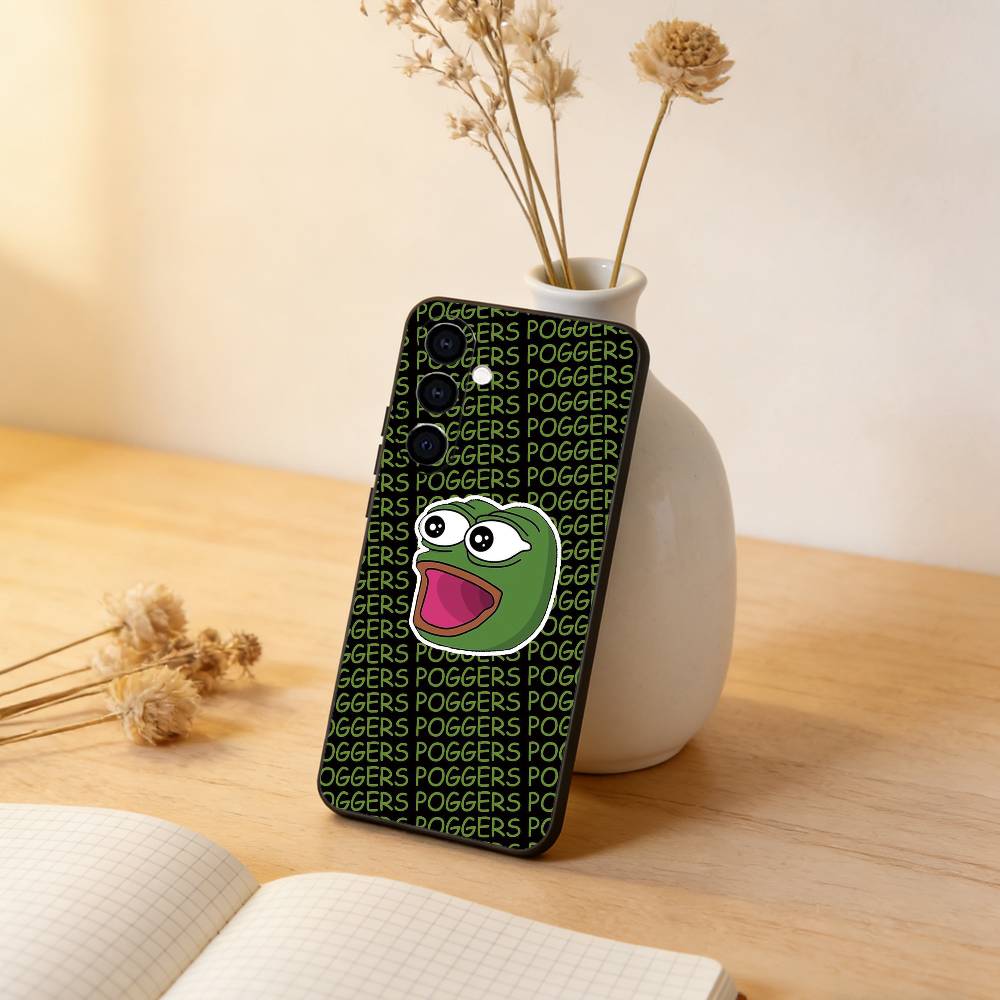 Funny The P-PEPE Frog Phone Case For Samsung Galaxy A73,A72,A71,A70,A53,A52,A51,Others Soft Black Cover