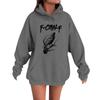 Women's Fashion Casual Long Sleeve Loose  Printed Sweatshirt