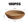 50-300PCS Air Fryer Disposable Paper Square Round Baking Paper Barbecue Plate NonStick Mat Kitchen Oven Oil Absorbing Paper Tool