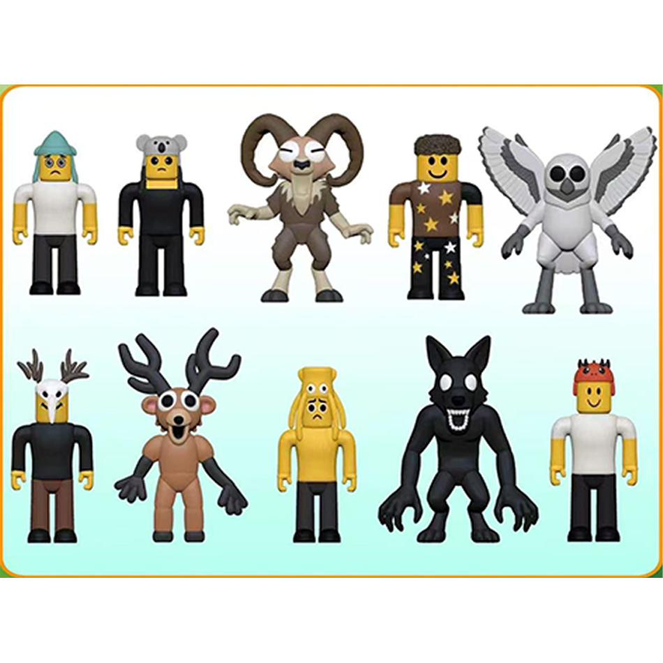 24 Stück 99 Nächte im Wald Actionfiguren Eule Hirsch Ziege Modell Spielzeug Horror Spiel Puppe Figuren Kindergeschenk