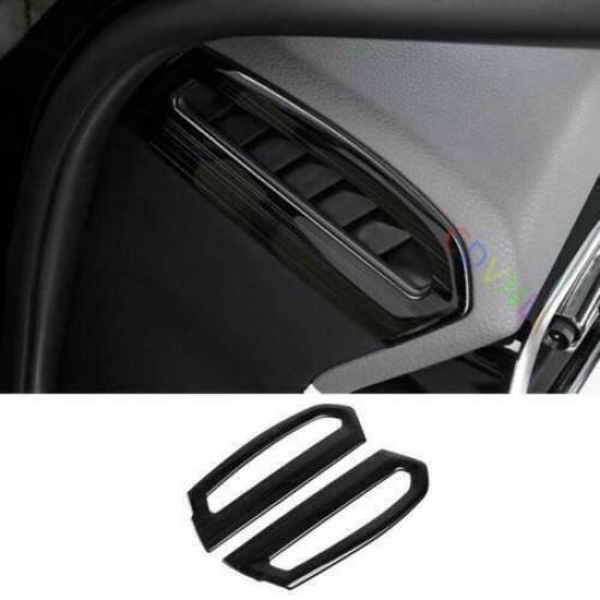 Console Side Air Outlet Vent Trim 2PCS Black Steel For Toyota Camry 2018-2023