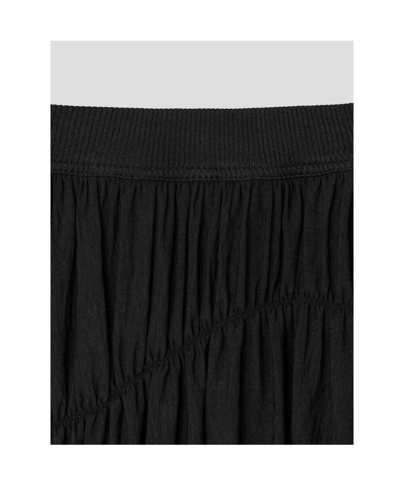 Anggae Unbalanced Balloon Skirt Black