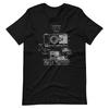 Kamera Patentzeichnung Fotografen Foto Liebhaber Kurzarm Unisex T-Shirt