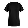 Ladies' Lightweight Color V-neck Multi Pocket Side Slit Short Sleeved Shirt