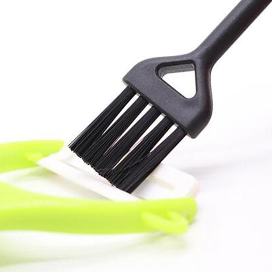4Pcs Manual Keyboard Brush Ergonomic Long Handle Garlic Coffee Machine Cleaning Brush Household Supplies