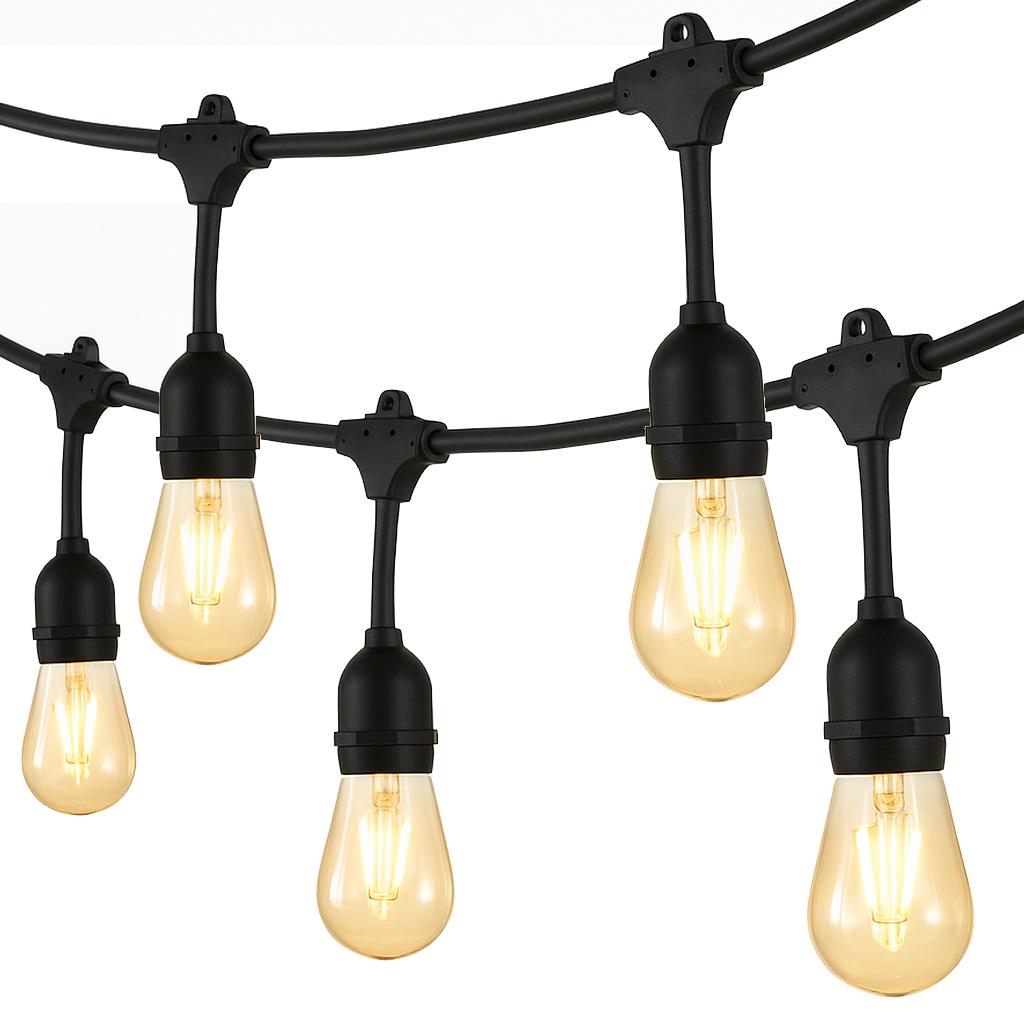 Garden Light Garland 5 X Led Bulb Chain For Balcony Garden 4 M