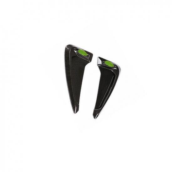 ABS Carbon Fiber Front Side Vent Fender Cover Trim For BMW X3 F25 X4 2014-2017