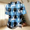 Men's Quick Dry Short Sleeve Neck T-Shirt with Christmas Print