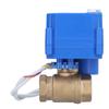 Motorized Ball Valve Brass Straight Pipe Pressure Device with Switch Indication BSP DN15 DC12V