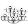 Wutuo 12-Piece Stainless Steel Cookware Set
