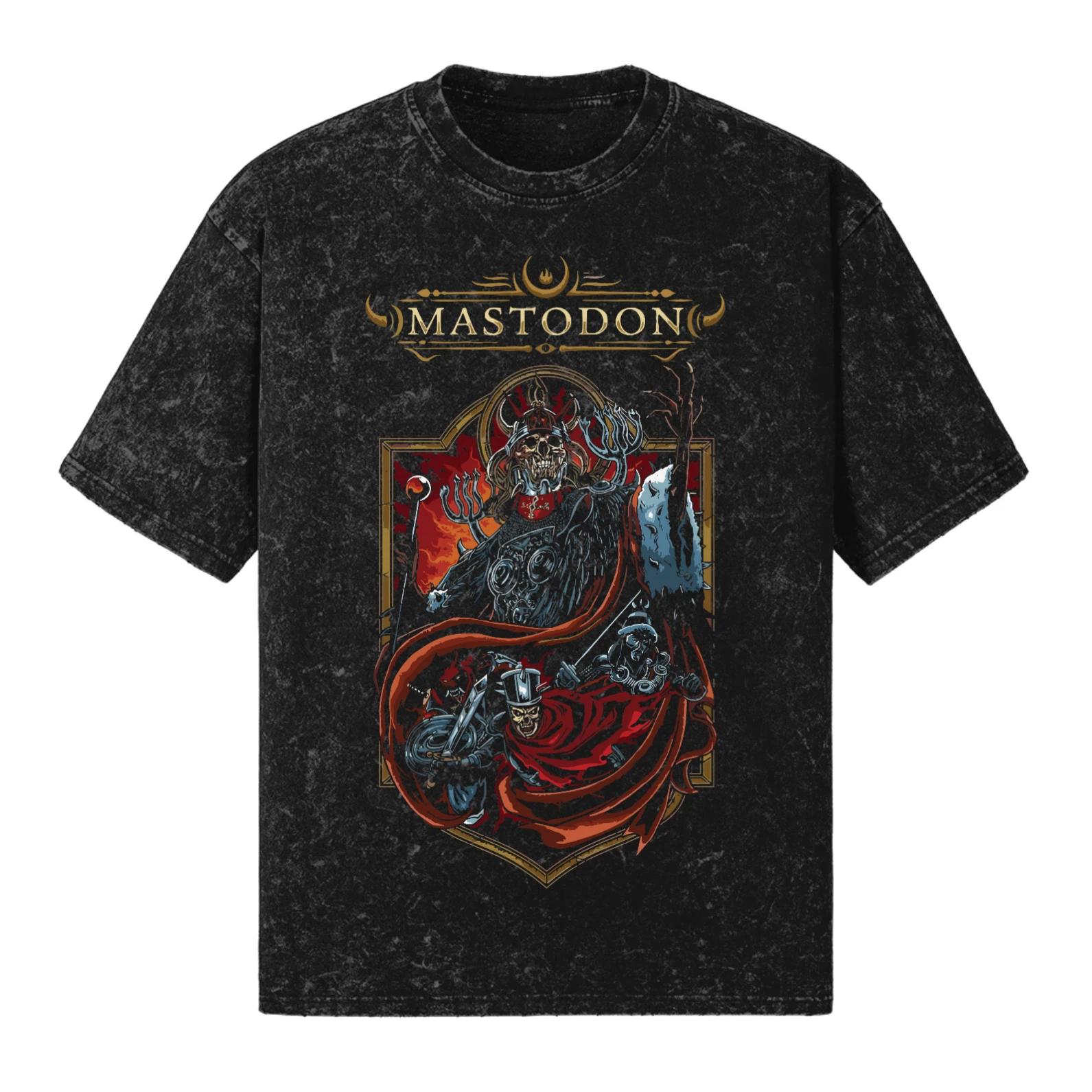 MASTODON T-Shirt 260 GSM | Men’s Women’s Oversized Snow Wash 100% Cotton S