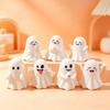 PVC Mini Desk Ornament Cute Expressions Ghost Pen Holder Cute Ghost Figurine  Photo Props