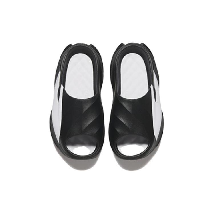 New Anta Life Collection Abrasion Resistant Slide Slippers Men's Black White 112438521-4