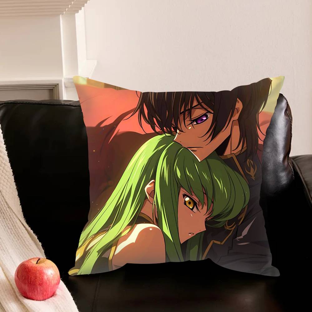 Code Geass Anime Various Sizes Square Pillowcase For Car Home Bedchamber Decor