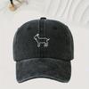 Baseball Caps Suitable for Men and Women, Featuring Simple Goat Print Patterns for Outdoor Travel and Fashionable Equipment