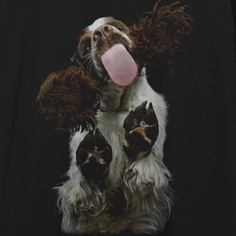 Streetwear Funny Dog Grafické Unisex tričko Bavlněné tričko Unisex topy Trička Léto Tričko s krátkým rukávem