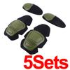 1Pair Tactical Protective Knee Elbow Pads Outdoor Camouflage Suit Gear Hunting Insert Type Soft Pad for Military Combat Use