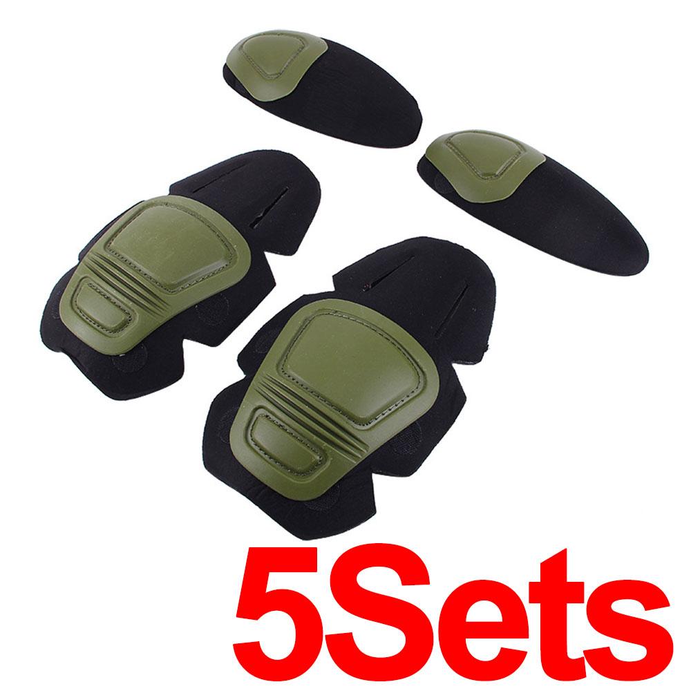 1Pair Tactical Protective Knee Elbow Pads Outdoor Camouflage Suit Gear Hunting Insert Type Soft Pad for Military Combat Use