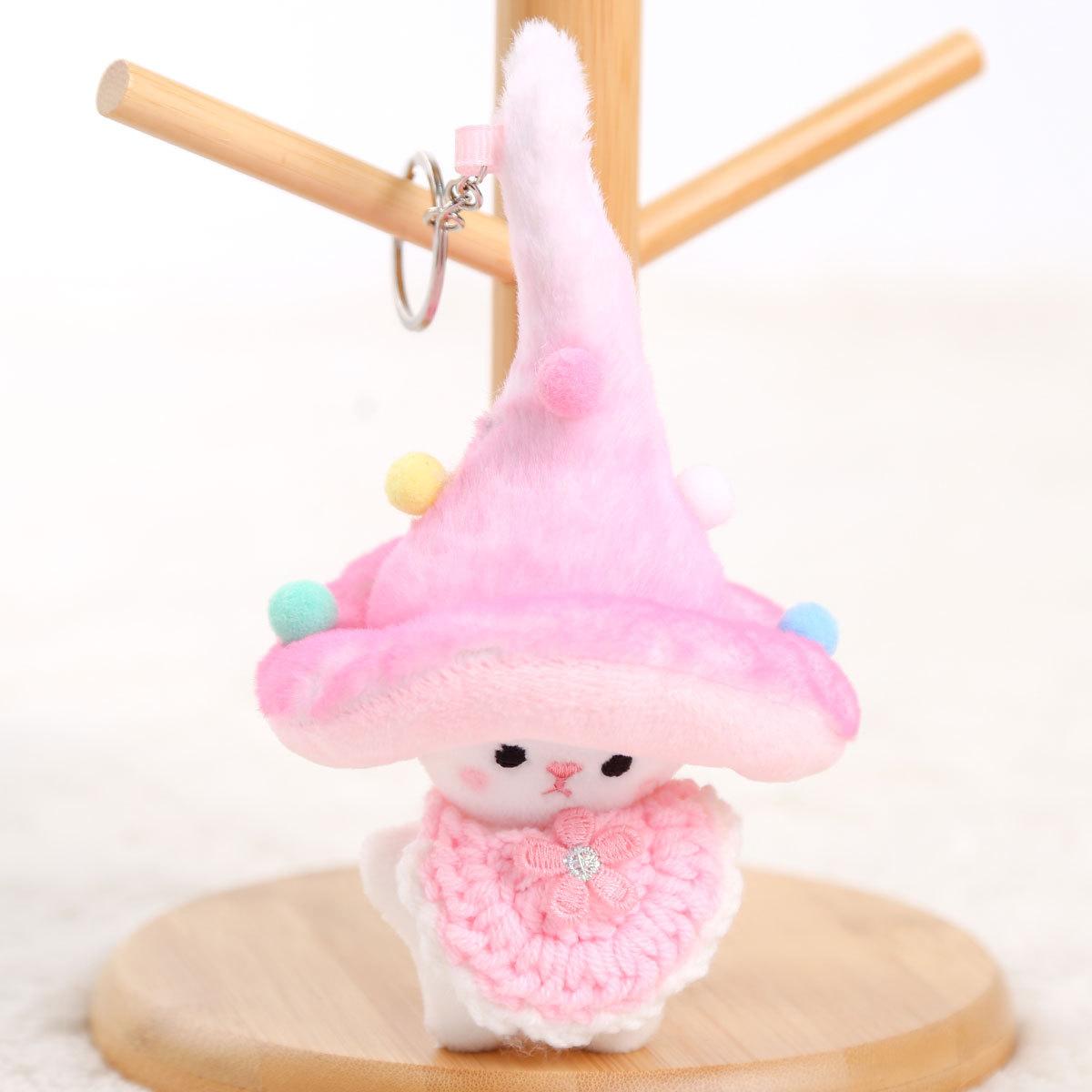

Cute Mushroom Elf Plush Toy Keychain Hanging Creative Backpack Decoration Hanging Cartoon Mushroom Children s Birthday Gifts