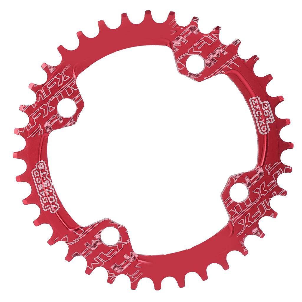 FMFXTR 104BCD Crankset Chainring Aluminum Alloy Positive and Negative 36T MTB Bicycle ChainringRed