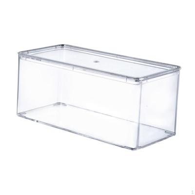 Anime Badge Box Clear ,Portable, Sturdy ,Multipurpose Dustproof Display Stand Desktop Storage