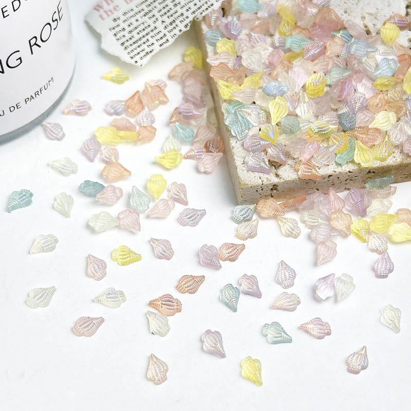 New Aurora Nail Art Accessories Tiny Conch 3D Small Ice Transparent Nail Decorations Mixed Rhinestones Phone Accessories