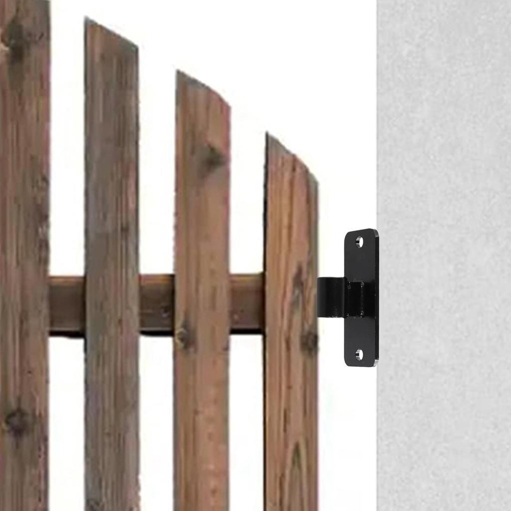 2pcs Wall Mount Gate Hinge Wood Fence Link Gate Hinges Fit 5/8'' Pin Heavy Duty Outdoor Fence Farm Gate Hinge Galvanized Iron