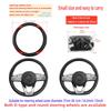 Car Steering Wheel Protector Made of Leather and Carbon Fiber Pu Without Inner Ring Suitable for 14.5-15 Inches of Automotive