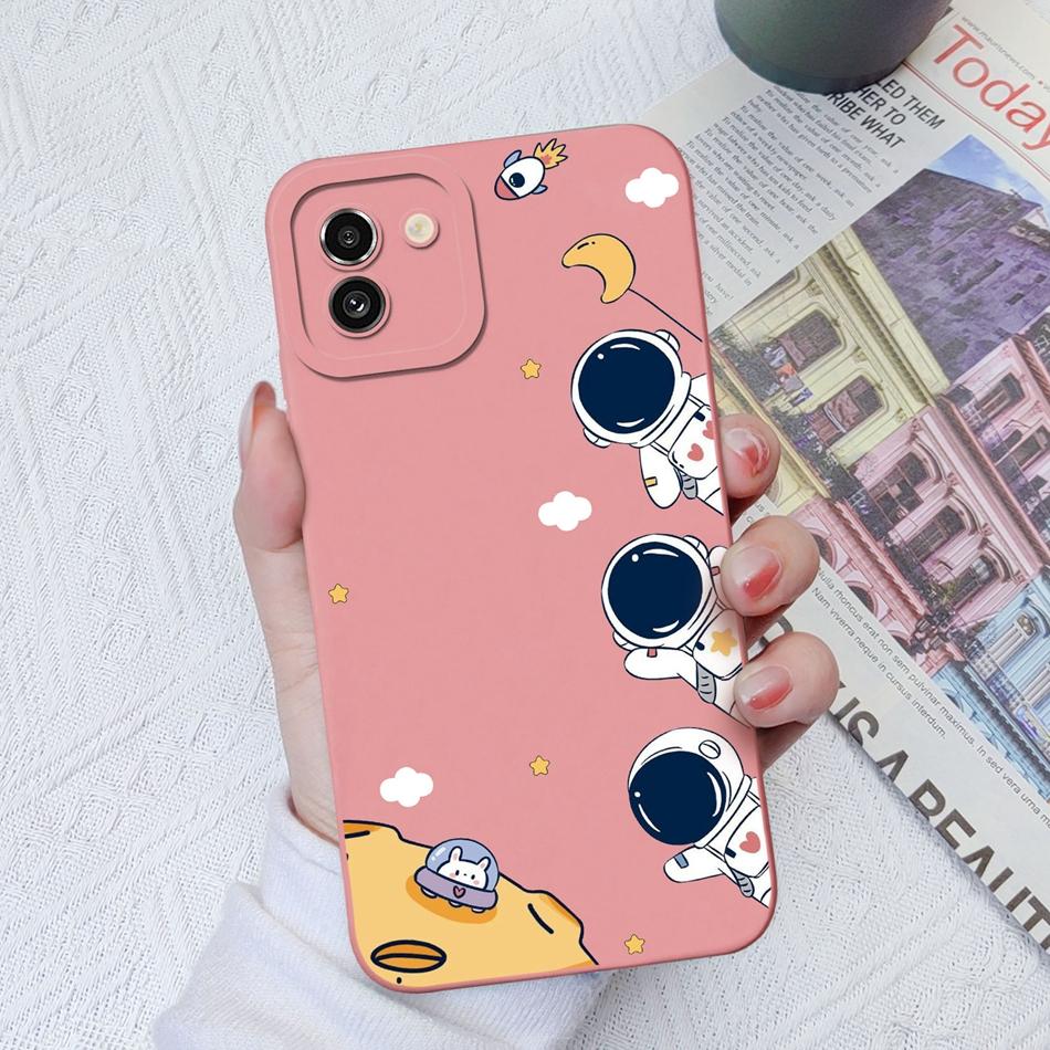 Case For Samsung A03 Core A03S Painted Soft Liquid Silicone Fashion Back Cover For Samsung Galaxy A 03 A03Core A03 S Funda Coque