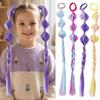 2pcs Hair Extension Lantern Gourd Twist Bubble Braids Synthetic Girls Wig Hairbands for Women