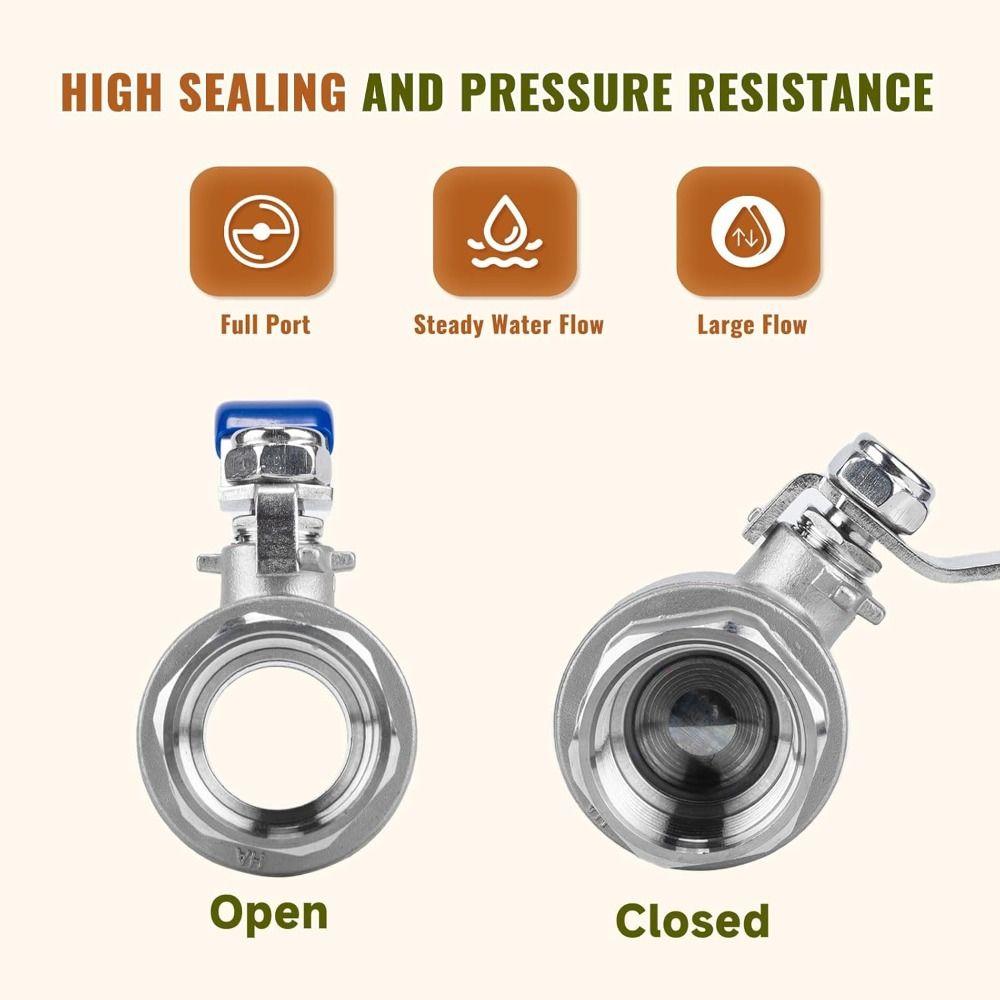 304 Stainless Steel Ball Valve Female Thread Stainless Steel Ball Valve Water Gas Oil System