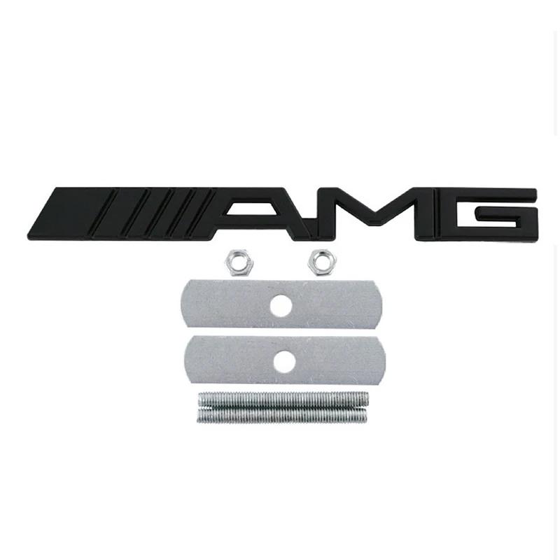 

2025 Hot For Benz Car Rear Trunk Badge Decal Front Grille Emblem Accessories for Mercedes Benz AMG W204 W205 W210 W211 W212 W213 чёрный