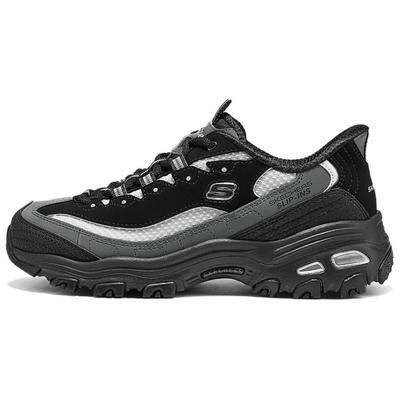 Comfortable Versatile Breathable Support Low-Top Dad Shoes Women Sneakers Black Gray 150866-BKCC