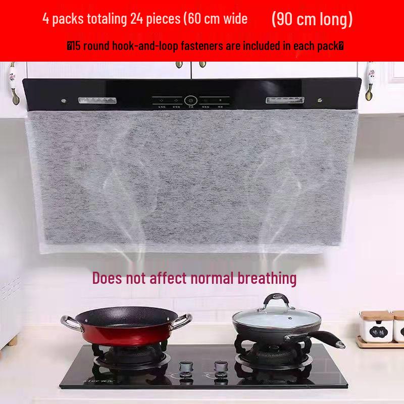 Oil Absorbing Range Hood Filter: Oil & Smoke Proof Sticker and Gasket Strip.