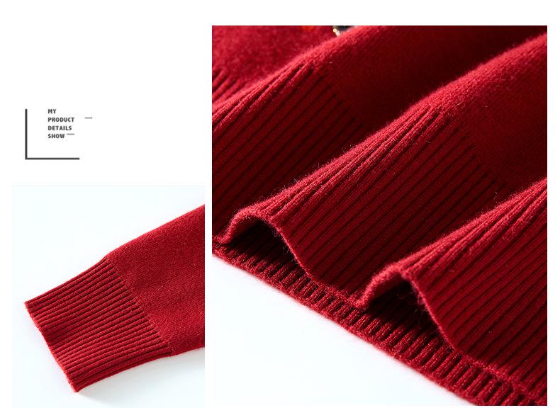 Mom's 2025 Winter Velvet Sweater: Stylish, Thick, and Warm for Middle-Aged & Elderly Women