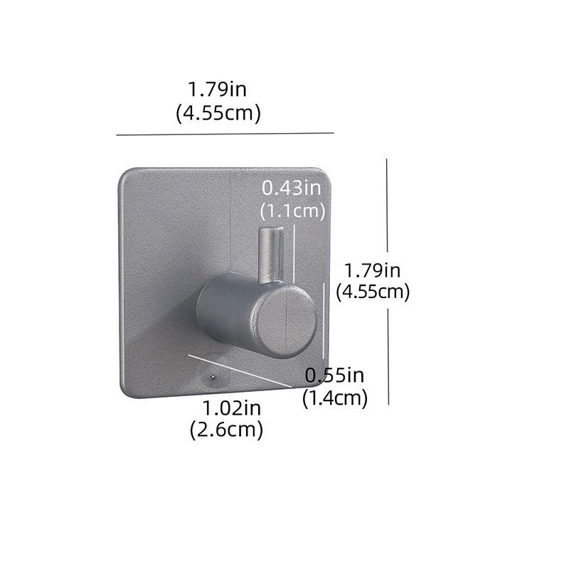 

Настенный держатель для одежды, пластиковая вешалка для шляп, вешалка для одежды в спальню, подвесной органайзер серый