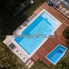Large Fiberglass Outdoor Swimming Pool with Hot Tub for Family/Villa Use