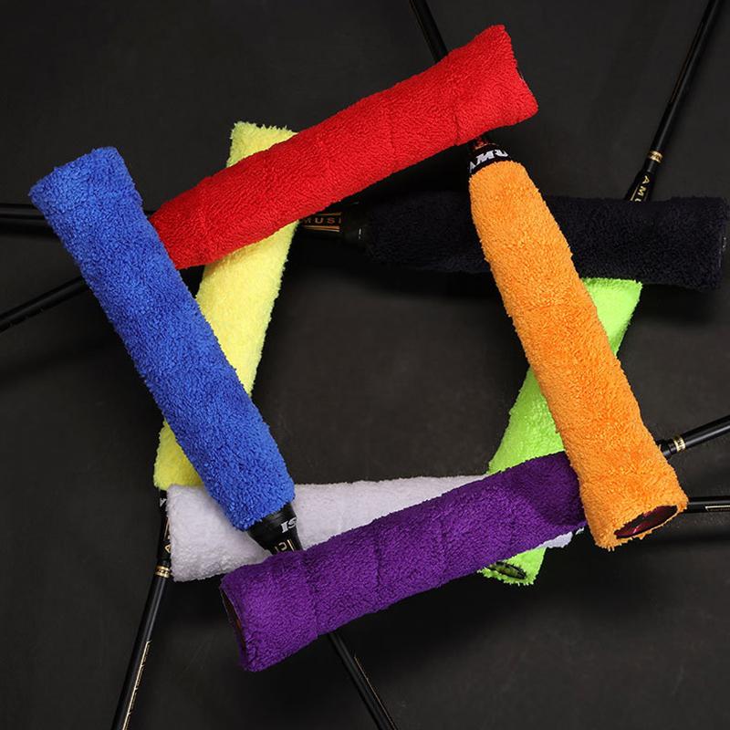 Hochwertige Tennis Badminton Schläger Übergriffe Baumwoll Handtuch Griffe Band Schweißabsorbierendes Griffband Schweißband