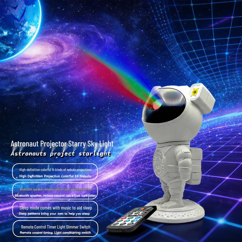 Projecteur Ciel Étoilé Astronaute: Veilleuse Bluetooth Créative & Cadeau pour Enfants