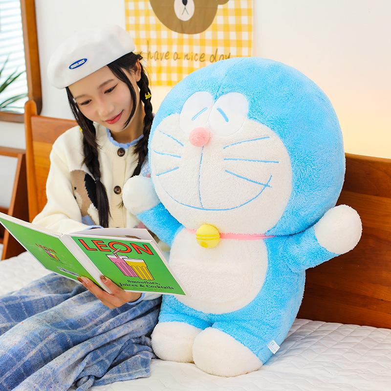 60Cm Cartoon Doraemon Anime Plush Toy Kawaii Cat Soft Stuffed Plushies Doll Big Size Sleeping Throw Pillow Girls Birthday Gift